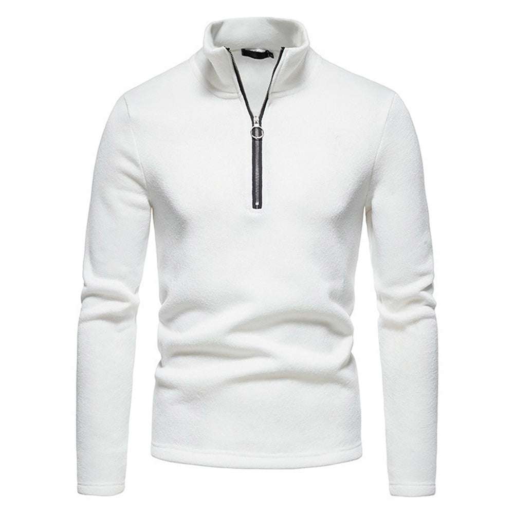 New Warm and Comfortable Half-Zip Turtleneck Men's Sweatshirt P1128