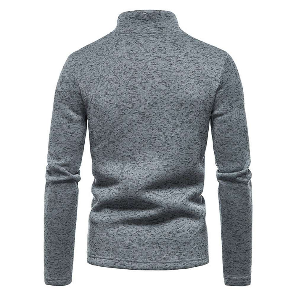 New Warm and Comfortable Half-Zip Turtleneck Men's Sweatshirt P1128