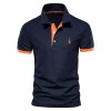 Men's Short Sleeve Fawn Embroidered Polo Shirt P1007 Men's Short Sleeve Fawn Embroidered Polo Shirt P1007