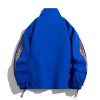 Men's New Casual Drawstring Zip Stand Collar Jacket