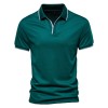 New solid color v-neck men's business POLO shirt casual short-sleeved P1024 New solid color v-neck men's business POLO shirt casual short-sleeved P1024