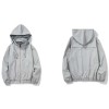 Men's Solid Color Stand Collar Hooded Jacket