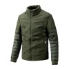 Men's stand collar thin winter thermal padded jacket