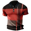 Summer Fashion Men's Color Block Polo Shirt P1113