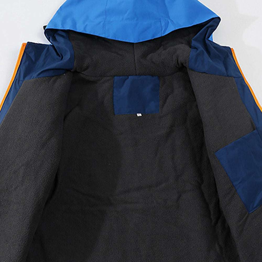 Fleece-lined outdoor reflective jacket Fleece-lined outdoor reflective jacket