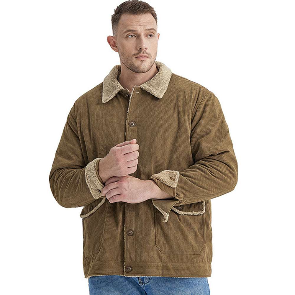Men's Corduroy Sherlock Lapel Loose Jacket