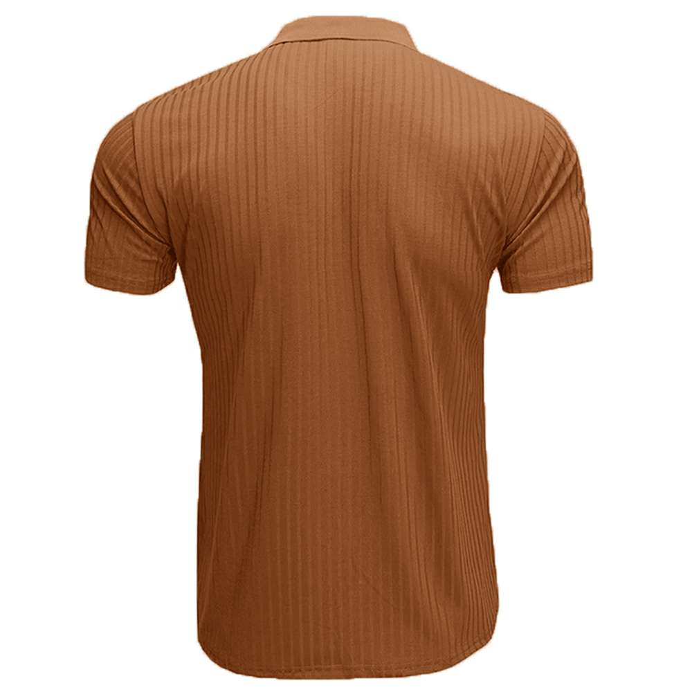 Summer new high elastic men's knitted textured POLO shirt P1130 Summer new high elastic men's knitted textured POLO shirt P1130