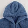 Men's plush cardigan hooded jacket