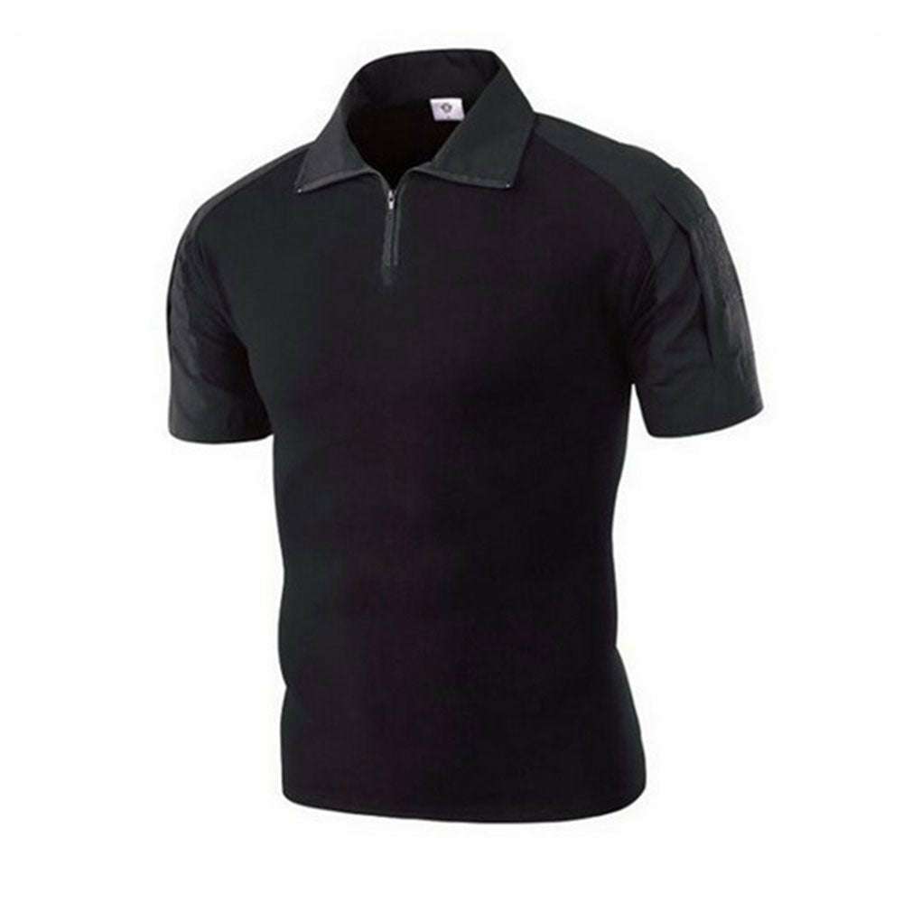 Men's camouflage stitching casual lapel T-Shirt P1138 Men's camouflage stitching casual lapel T-Shirt P1138