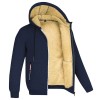 Men's all-match plus fleece thickened zipper hooded sweater cardigan jacket P1247 Men's all-match plus fleece thickened zipper hooded sweater cardigan jacket P1247