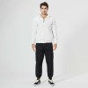 Men's Solid Color Stand Collar Hooded Jacket