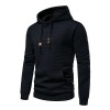New Men's Fashion Check Casual Pocket Pullover Hoodie