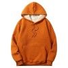 Fashion plus fleece hooded warm sports sweater