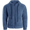 Men's plush cardigan hooded jacket