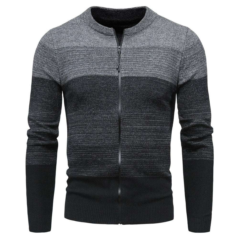 Men's Fashion Motley Knit Sweater Cardigan P1232