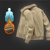 Men's lamb fleece Lapel Solid Color Jacket Men's lamb fleece Lapel Solid Color Jacket