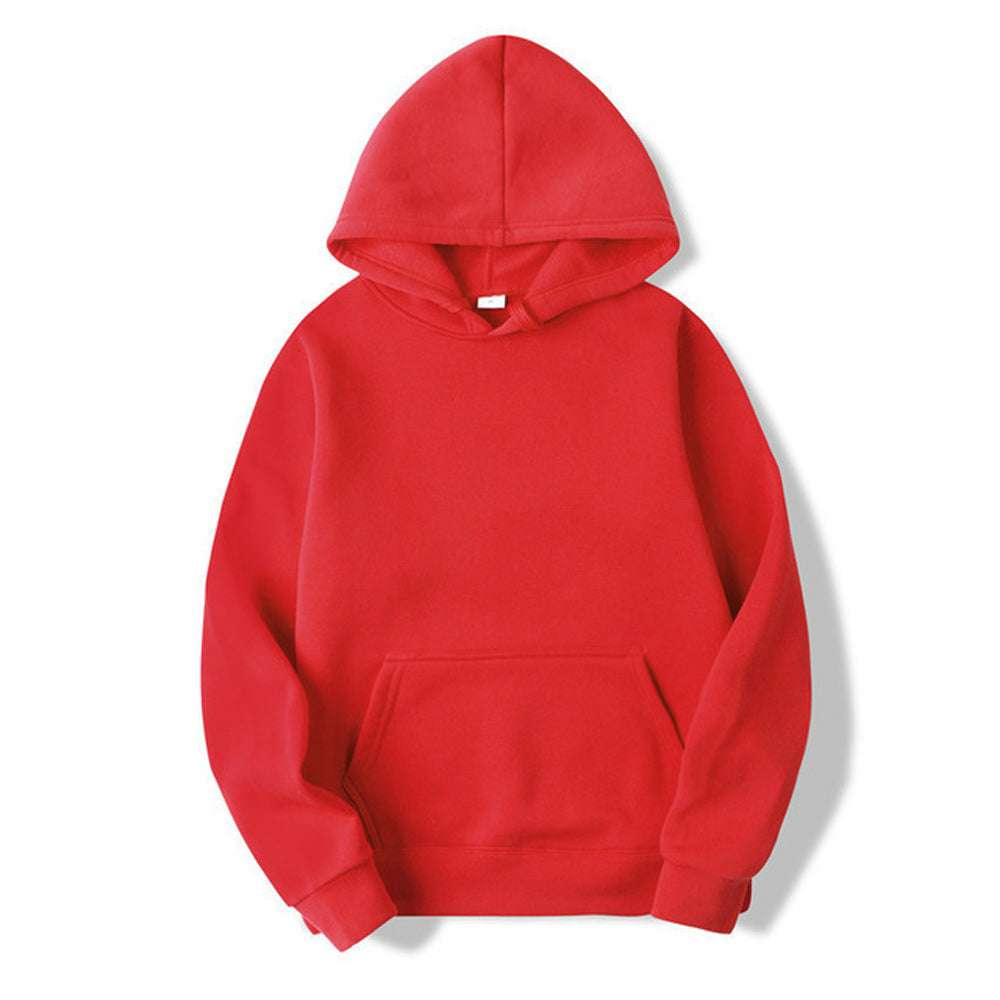Multicolor Couple's Basic Fleece Thickened Hoodie Multicolor Couple's Basic Fleece Thickened Hoodie