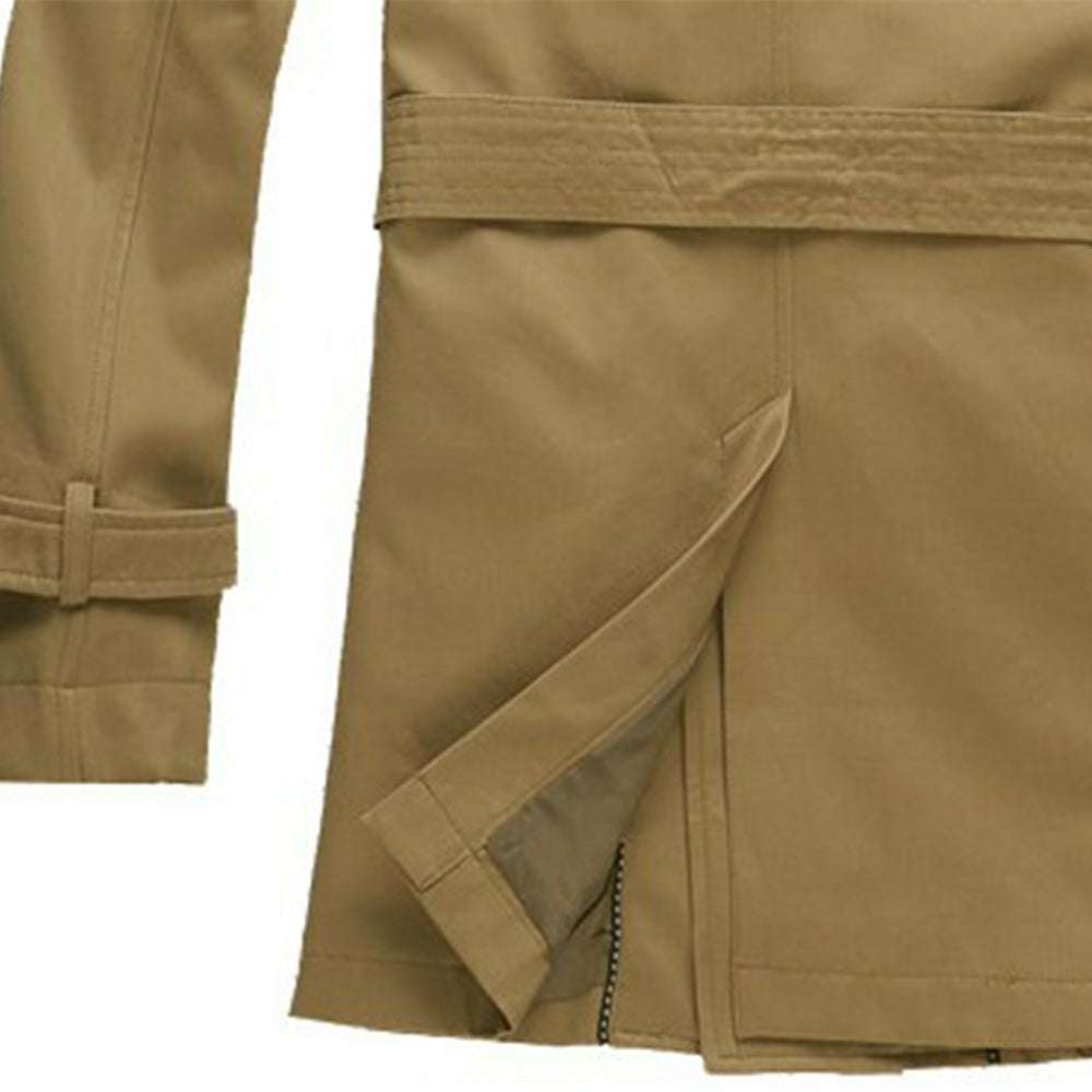 New Men's Slim Solid Color Long Sleeve Windbreaker