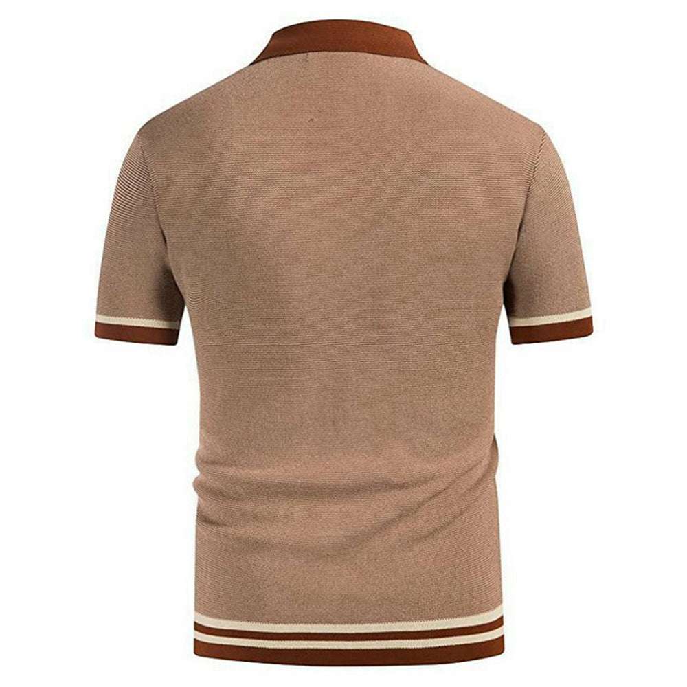 Button-down knitted polo shirt P1188