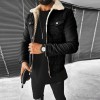 New winter lambswool style thickened denim jacket for men