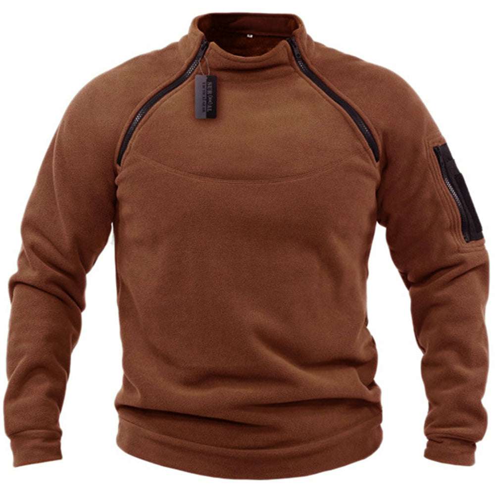 Solid color men's warm turtleneck sweater Solid color men's warm turtleneck sweater