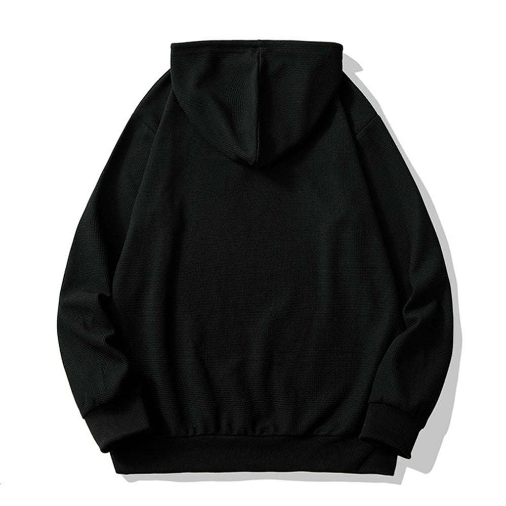 Plaid Men's Solid Color Hoodie Plaid Men's Solid Color Hoodie