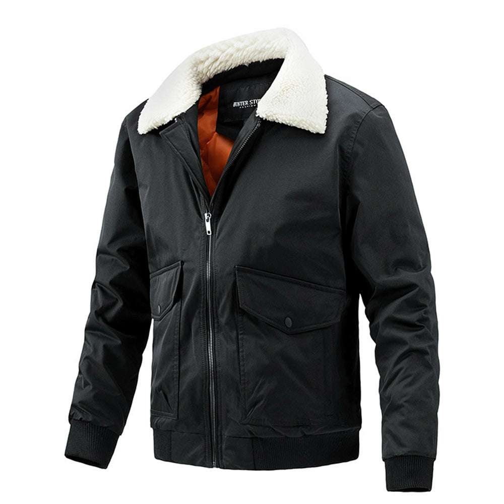 New men's comfortable fur collar thermal jacket New men's comfortable fur collar thermal jacket