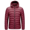 Men's winter simple casual hooded cotton coat
