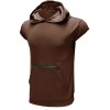 Men's Sleeveless Sports Vest Outdoor Fitness Solid Color Hoodie