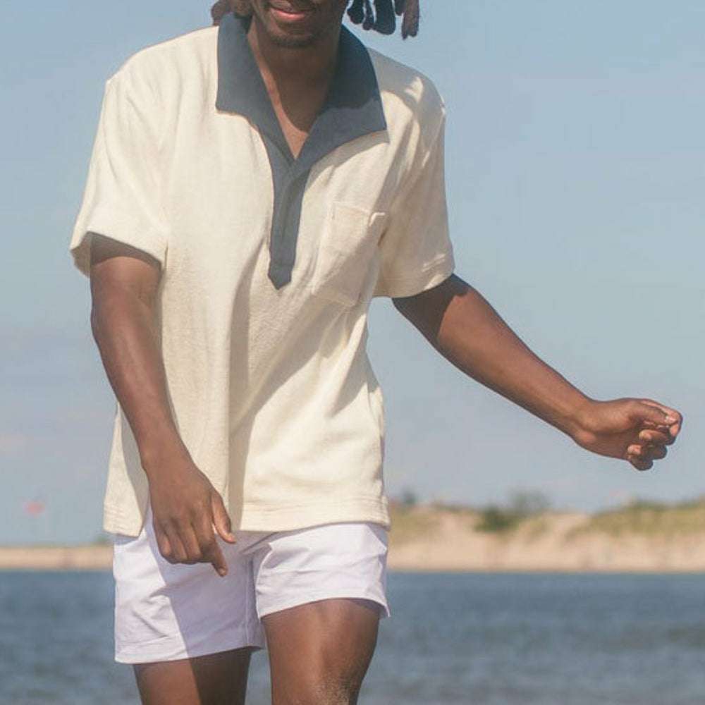 New V-neck short-sleeved POLO shirt P1141