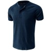 Waffle Button Raglan Men's Short Sleeve