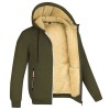 Men's all-match plus fleece thickened zipper hooded sweater cardigan jacket P1247 Men's all-match plus fleece thickened zipper hooded sweater cardigan jacket P1247