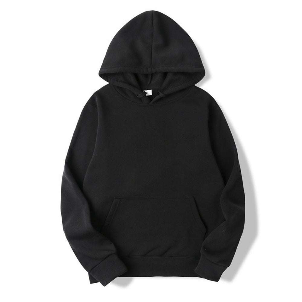 Multicolor Couple's Basic Fleece Thickened Hoodie Multicolor Couple's Basic Fleece Thickened Hoodie