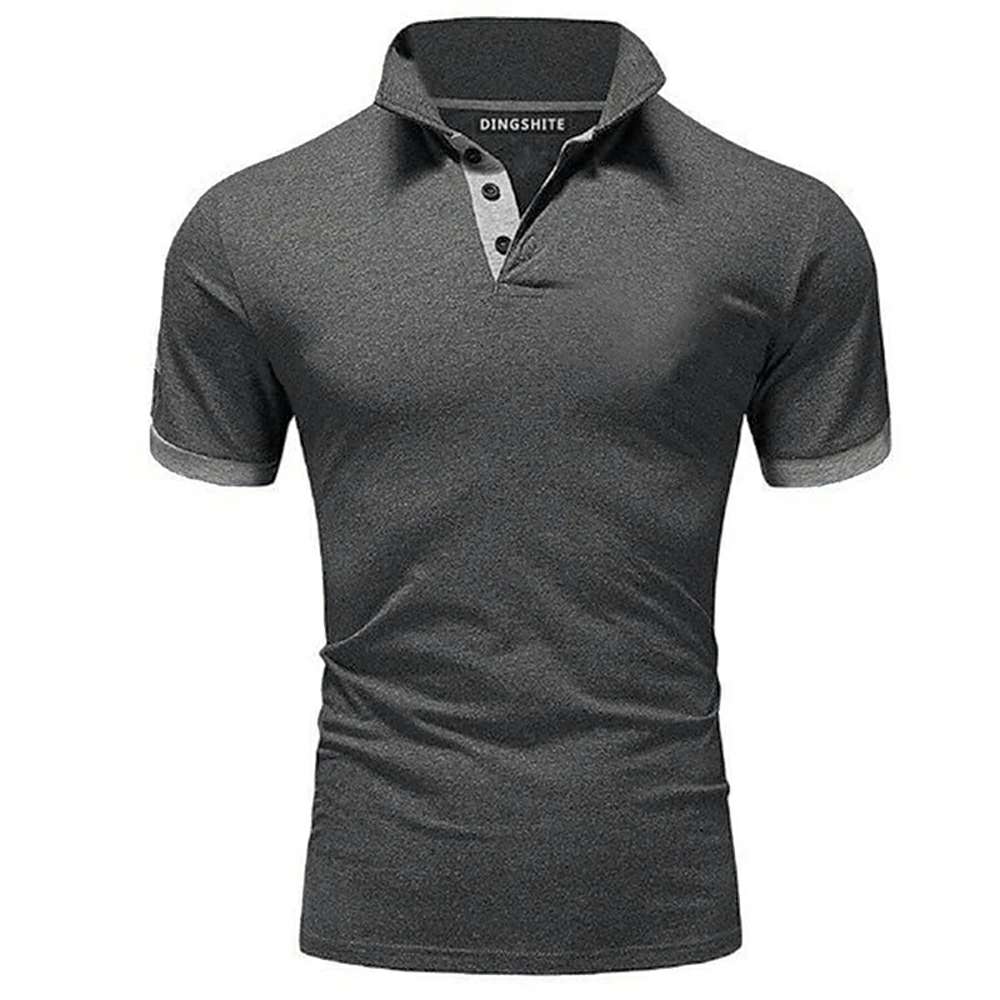 New Men's Stitching Contrast Color Slim Polo Shirt P1131 New Men's Stitching Contrast Color Slim Polo Shirt P1131