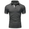 New Men's Stitching Contrast Color Slim Polo Shirt P1131 New Men's Stitching Contrast Color Slim Polo Shirt P1131