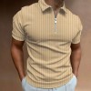New Men's Vertical Stripe Slim Polo Short Sleeve P1115 New Men's Vertical Stripe Slim Polo Short Sleeve P1115