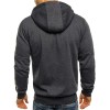 Men's Contrast Zip Slim Fit Hooded Jacket P1248