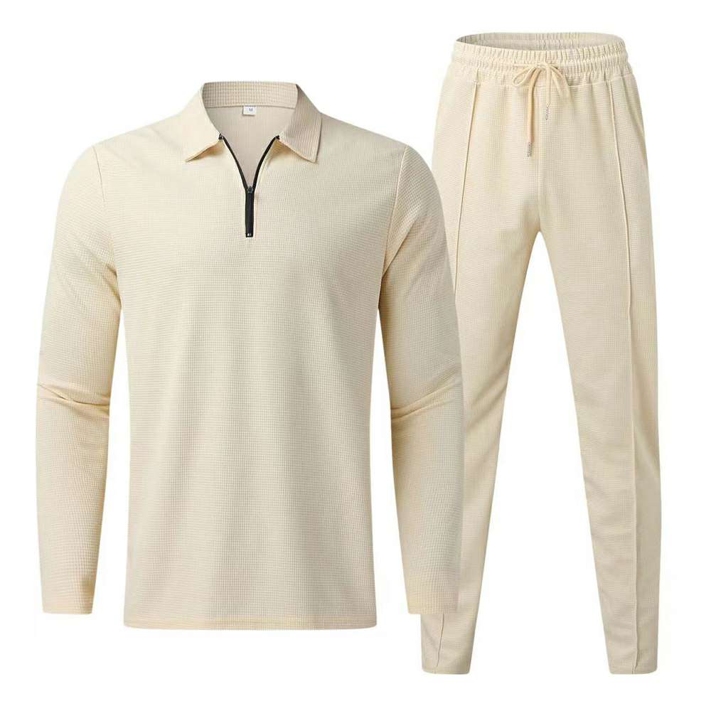 Men's Long Sleeve Polo Shirt Set Men's Long Sleeve Polo Shirt Set