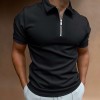Summer men's polo shirt solid color short-sleeved lapel t-shirt P1123 Summer men's polo shirt solid color short-sleeved lapel t-shirt P1123