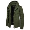 Fashion Men's Hooded Cotton Cardigan Jacket