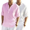 New Spring Summer Men's Comfortable Breathable Linen Shirt New Spring Summer Men's Comfortable Breathable Linen Shirt