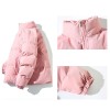 Men's Stand Collar Solid Color Fashion Padded Jacket