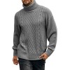 Men's Solid Color Long Sleeve Knit Turtleneck Sweater Men's Solid Color Long Sleeve Knit Turtleneck Sweater
