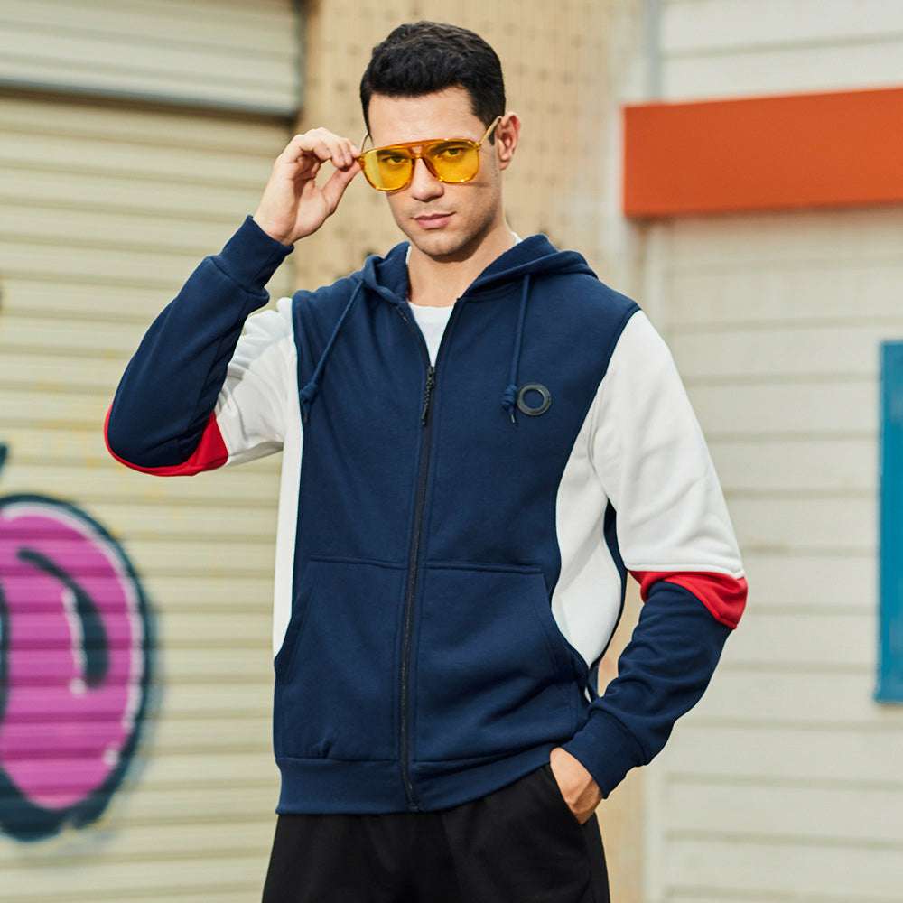 New Men's Fashion Colorblock Contrast Cardigan P1275 New Men's Fashion Colorblock Contrast Cardigan P1275