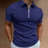 Summer men's polo shirt solid color short-sleeved lapel t-shirt P1123 Summer men's polo shirt solid color short-sleeved lapel t-shirt P1123