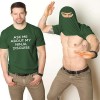 ASK ME ABOUT MY NINJA DISGUISE round neck men's short-sleeved creative spoof T-shirt ASK ME ABOUT MY NINJA DISGUISE round neck men's short-sleeved creative spoof T-shirt