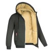 Men's all-match plus fleece thickened zipper hooded sweater cardigan jacket P1247 Men's all-match plus fleece thickened zipper hooded sweater cardigan jacket P1247