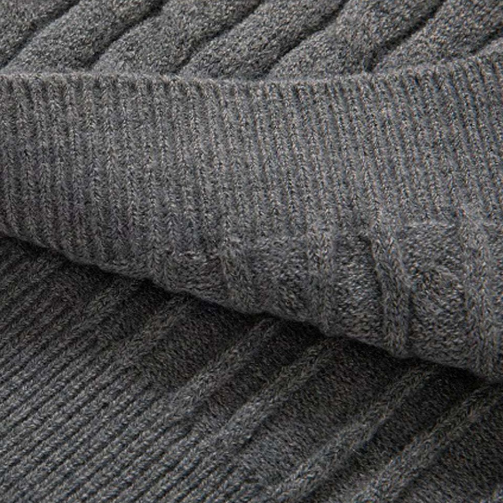 Autumn new men's zipper half-high collar twist knit bottoming shirt Autumn new men's zipper half-high collar twist knit bottoming shirt