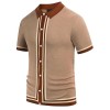 Button-down knitted polo shirt P1188