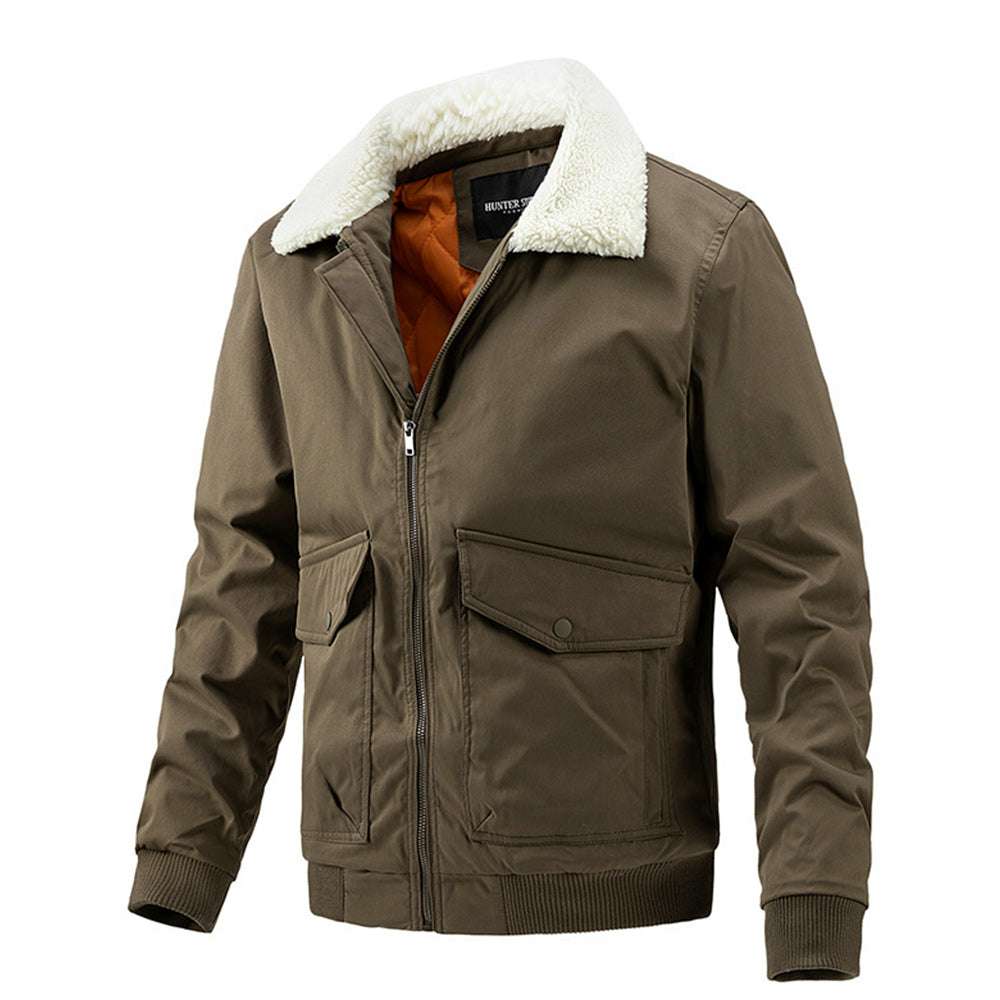 New men's comfortable fur collar thermal jacket New men's comfortable fur collar thermal jacket